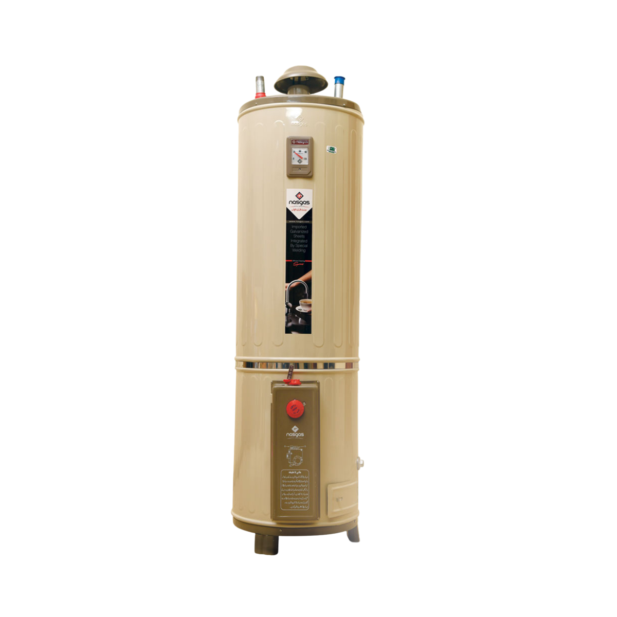Elegant design with glass panel Flow sensor for low-pressure star-up Pulse automatic ignition LCD display Flue-blockage protection Over-heating protection Flameout protection Anti-dry burning prot (1) Nas Gas DG-25 Deluxe - Image 1