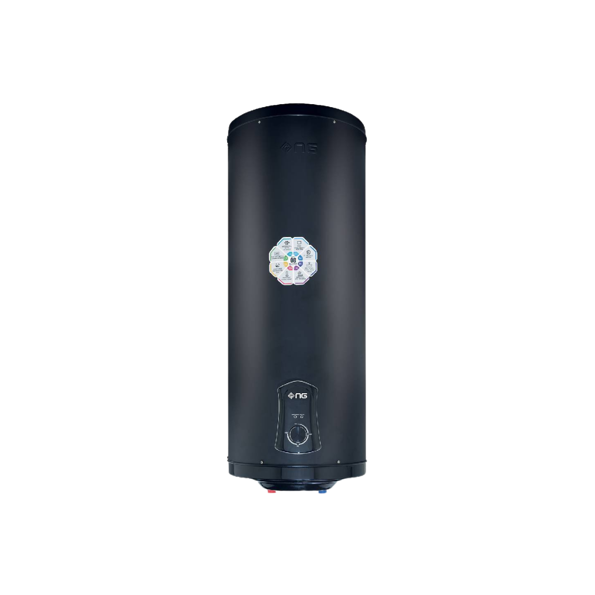 Elegant design with glass panel Flow sensor for low-pressure star-up Pulse automatic ignition LCD display Flue-blockage protection Over-heating protection Flameout protection Anti-dry burning prot (19) Nas Gas DE-10 Gallon Electric water Geyser - Image 1