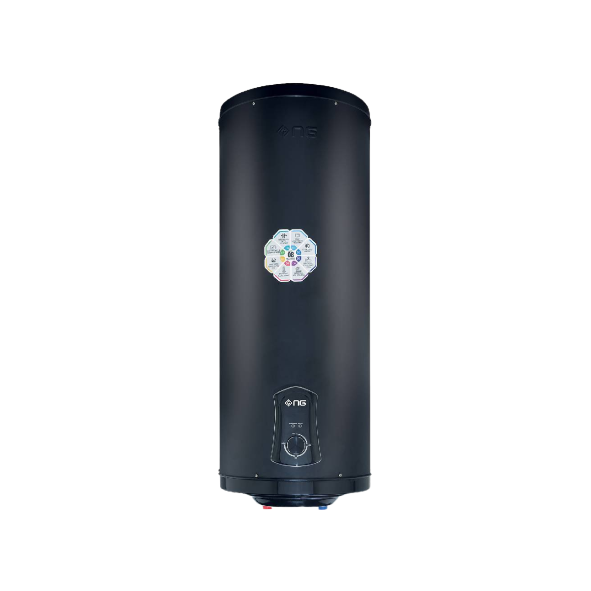 Elegant design with glass panel Flow sensor for low-pressure star-up Pulse automatic ignition LCD display Flue-blockage protection Over-heating protection Flameout protection Anti-dry burning prot (20) Nas Gas DE-20 Gallon Electric water Geyser - Image 1