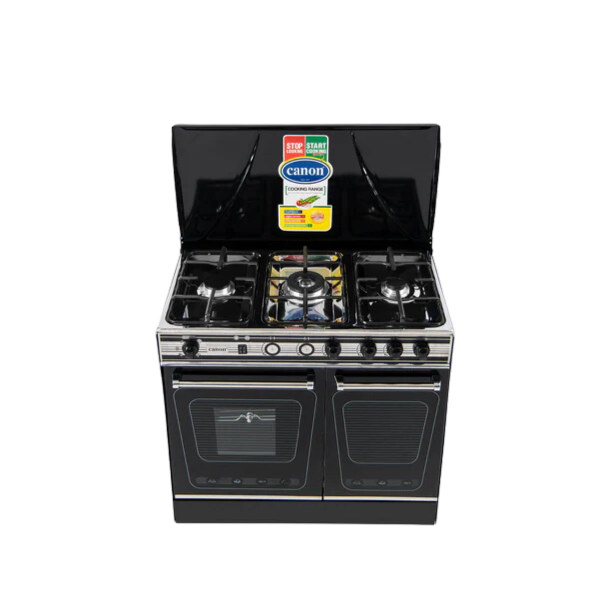 Elegant design with glass panel Flow sensor for low-pressure star-up Pulse automatic ignition LCD display Flue-blockage protection Over-heating protection Flameout protection Anti-dry burning prot (75) Canon Cabinets & Cooking Ranges - Image 1